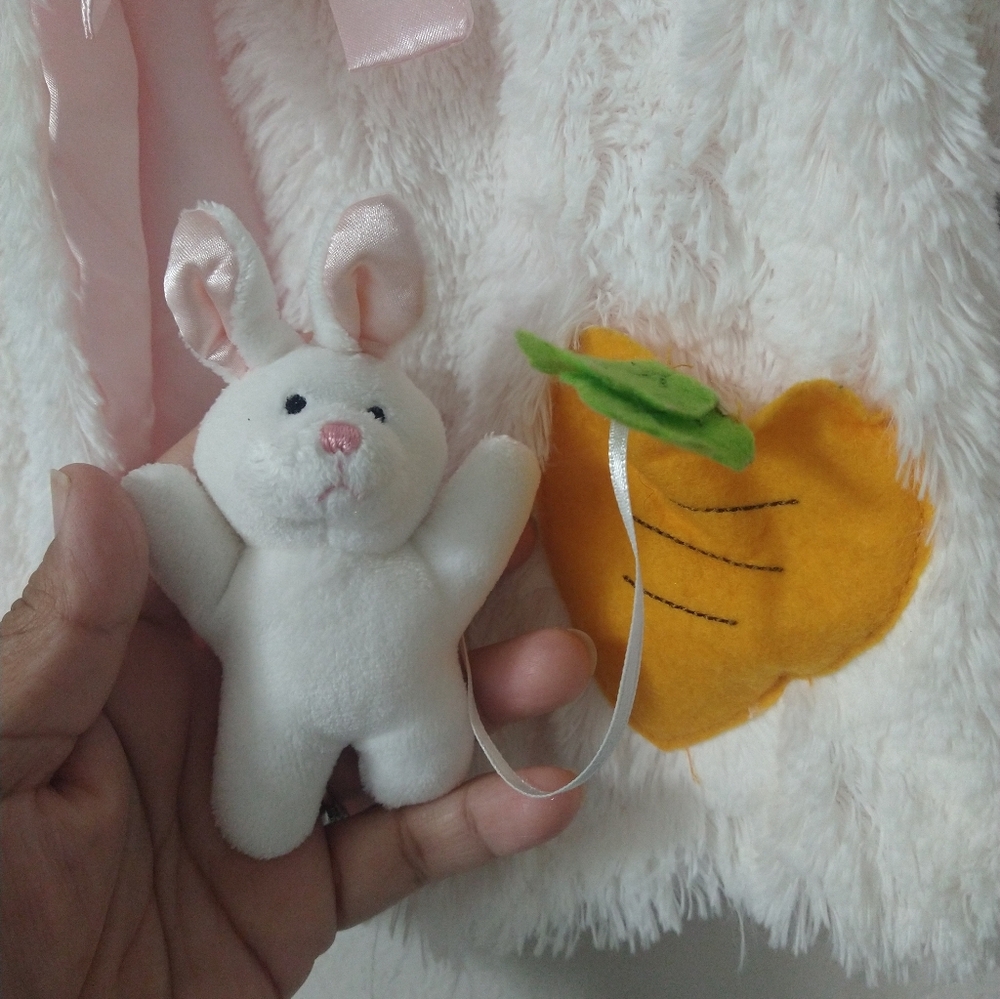 Infant Rabbit Gund Baby Sweater with Rattle - Picture 3 of 4